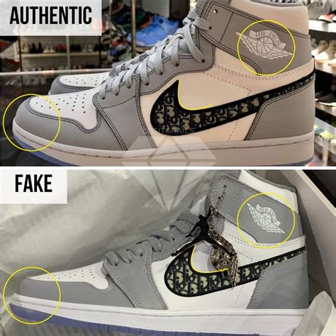 jordan dior fake vs real|air jordan authenticity check.